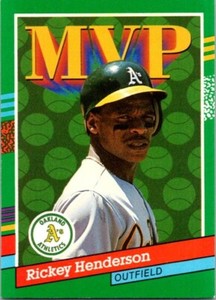 1991 Donruss #387 Rickey Henderson Oakland Athletics Insert
