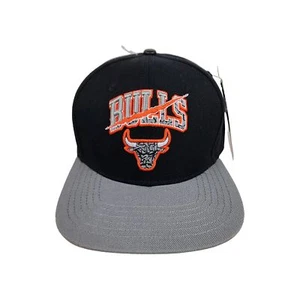 Chicago Bulls Pro Standard Hat Snapback Black Orange Gray Cap One Size NWT - Picture 1 of 8