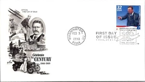 FDC 1998 SC #3182 Artcraft, Theodore Roosevelt - Washington DC - Single - J6899 - Picture 1 of 2