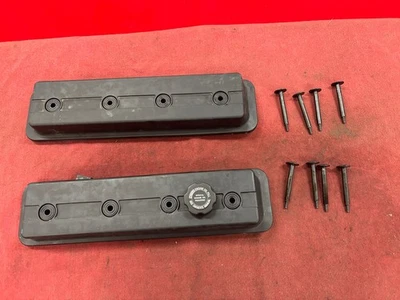 93-96 Corvette C4 Composite Valve Covers -Bolts- Oil Cap- Gaskets- CLEAN OEM - Image 1 of 3
