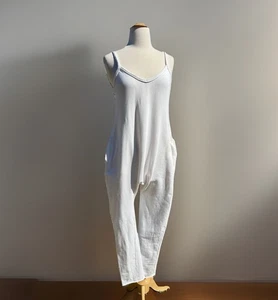 Myrah Penaloza Jumpsuit weiß 100% Baumwolle Handmade in Bali Boho Loungewear - Bild 1 von 14