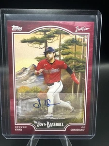 Steven kwan auto 5/10 Joy Of Baseball - Picture 1 of 2