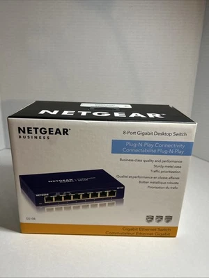 NETGEAR ProSafe 8-Port Gigabit Ethernet Network Switch GS108 v4 - Image 1 of 4