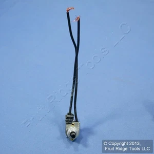 Leviton Rotary ON/OFF Nickel Appliance Switch 6A 125V 3A 250V AC Bulk 90572-N - Picture 1 of 4