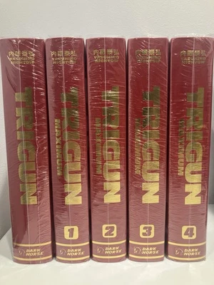 Trigun + Trigun Máximo 1 2 3 4 Caballo Oscuro Lote De Lujo Nuevo Sellado Noche Foto 1 de 4