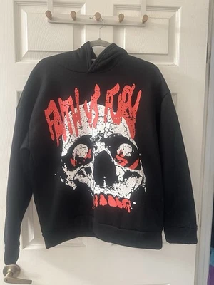 Sudadera con Capucha Faith vs Fury Calavera Negra Roja Gráfica Pullover Sudadera Unisex Foto 1 de 4