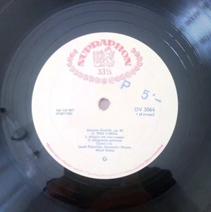 SUPRAPHON DVORAK TRIO F-MOL CZECH TRIO CELLO SADLO VIOLIN PLOCEK PIANO PALENICEK - Picture 1 of 5