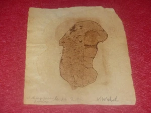VERONIQUE WIRBEL (1950-1990) INFORMAL ART ART BRUT SPOTS HUMAN MUSHROOM 1990 - Picture 1 of 6