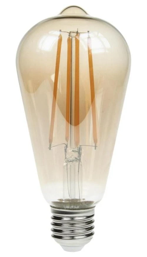 6W LED Gold Filament Bulb ST64 E27 2200K 400lm Dimmable - ST64/LEDFIL/4WESG22KD - Image 1 of 1