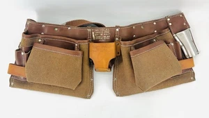 Nicholas Heavy Cowhide Tool Belt - USA VTG Carpenter’s Belt Never Used But Read - Picture 1 of 12