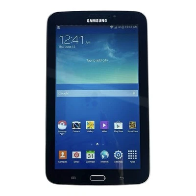 Samsung Galaxy Tab 3  SM-T217S Sprint 16Gb  7in Screen Black With Charger Bundle - Image 1 of 4