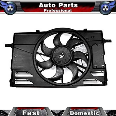 TYC Dual Radiator and Condenser Fan Fits 2008 2009 2010 2011 2012 Volvo C30 - Image 1 of 3
