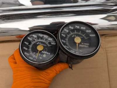 Vintage Polaris Snowmobile Speedometer Assembly 2870317 '77 Electra - Image 1 of 4