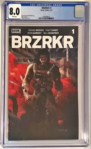 2021 Boom Studios Comics BRZRKR Keanu Reeves #1 CGC Graded 8.0 - Picture 1 of 1