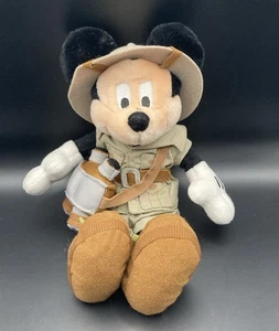 NWT Mickey Mouse Safari Plush Walt Disney World 9” Explorer With Binoculars - Picture 1 of 12