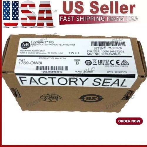 New Allen bradley 1769-OW8I CompactLogix Relay Output Module  US Free Tax - Image 1 of 1