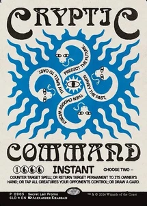 MTG Cyptic Command Promo Card Foil Presale (Confirmed Order) Secret Lair - Picture 1 of 1