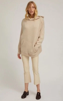 $1175 SPRWMN Crop Acampanado 100% Cuero Leggings - Alabastro - Talla M Mediana Foto 1 de 4