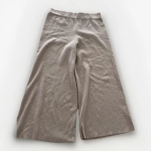 Melierte Hose Damen weich cropped hoher Bund Loungehose helllila Größe L - Bild 1 von 7