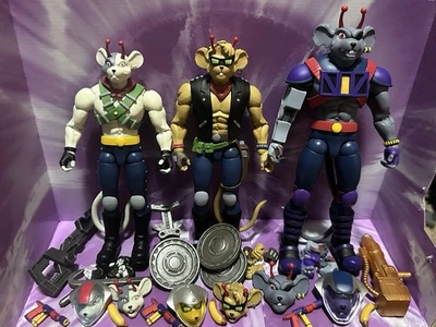 Biker Mice From Mars Lot Vinnie, Throttle And Modo Complete - Image 1 of 4