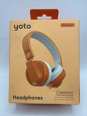 Yoto Wireless Headphones In Fruit Punch Orange Over Ear NEW! - Image 1 of 2