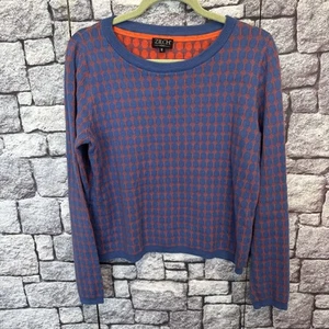 Original Zilch, Pulli, Orange-blau,😍Gr. M,36-38 Tragbar,80B52 - Bild 1 von 15