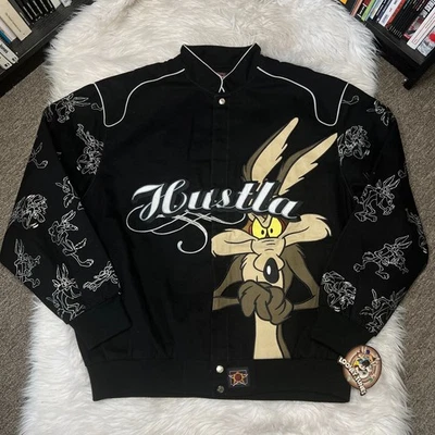 JH DESIGN LOONEY TUNES WILE E COYOTE HUSTLA JACKET SIZE 2XL - Image 1 of 4
