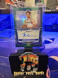 Kevin McCullar Jr. 2024-25 Donruss Optic Rookie Signature Series Auto Green /49 - Picture 1 of 6