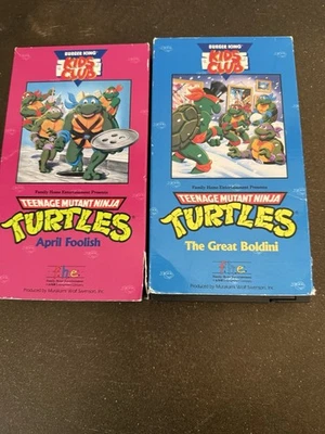 Teenage Mutant Ninja Turtles Burger King Kids Club VHS Tapes, RARE & VINTAGE - Image 1 of 2