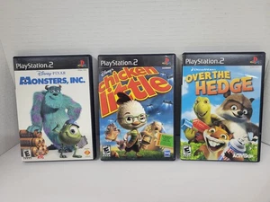 Lotto 3 giochi PS2 (Monsters Inc, Chicken Little, Over The Hedge) - Foto 1 di 3