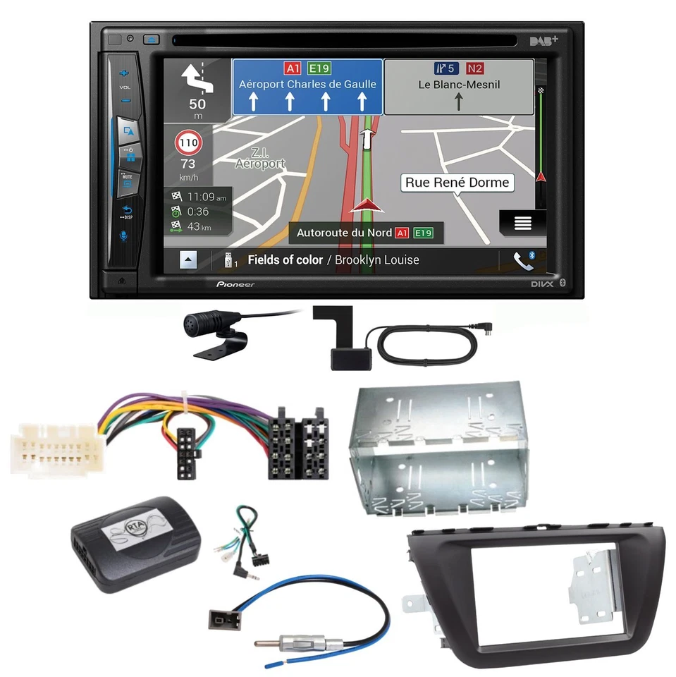 Pioneer AVIC-Z730DAB Navigation Bluetooth USB Einbauset für Suzuki SX4 S-Cross - Bild 1 von 1