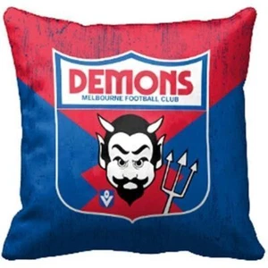 125175 MELBOURNE DEMONS AFL 1ST 18 TEAM HERITAGE LOGO CUSHION SQUARE PILLOW - Bild 1 von 1