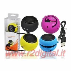 ALTOPARLANTE TASCABILE per SMARTPHONE CELLULARE TABLET IPOD IPAD BATTERIA RICAR - Picture 1 of 4