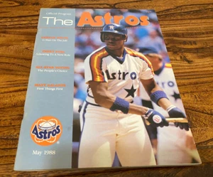 May 1988 Houston Astros Program Astrodome Gerald Young vs Cardinals 5/30-6/1/88 - Picture 1 of 4