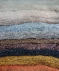 Crafty Jam Carded Slivers, Animal/Natural Tones Needle Felting Mixed Pack 80g - Picture 1 of 2