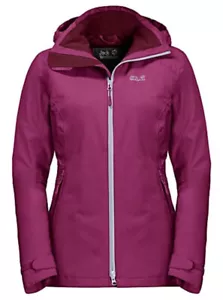 Jack Wolfskin Women's Karelia Trail Waterproof Insulated Rain Jacket, Pink, L - Picture 1 of 3