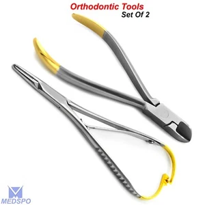 Hard Wire Cutter TC Dental Mathieu Needle Holder Orthodontic Ligature Pliers CE - Picture 1 of 5