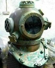 Rare Antique Diving Divers Helmet Mark V Vintage Navy Us Sea Deep Scuba Helmet,