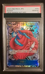 PSA 10 BUGGY OP09-051 Manga Arte Antiguo Tarjeta de Una Pieza Emperadores en el Nuevo Mundo JPN - Imagen 1 de 2