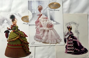 1993 Fashion Dolls Victorian Gown Dress Crochet Pattern Books Fit Barbie 11-1/2" - Picture 1 of 8
