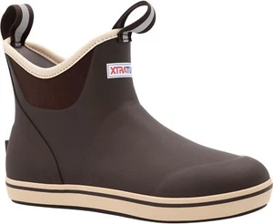 Xtratuf XT Men's 6 Inch Ankle Deck Rubber Regular Boot - Chocolate/Tan, Sizes - Picture 1 of 14