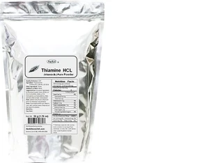 NuSci 100% pure Vitamin B1 Thiamine HCL 50g (1.76 oz) Bulk Powder Energy - Picture 1 of 1