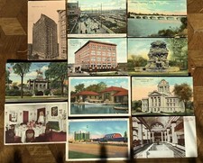 11 Assorted Illinois Postcards Kaktee,Chicago,stock Yards,Garfield,Lincoln Pk