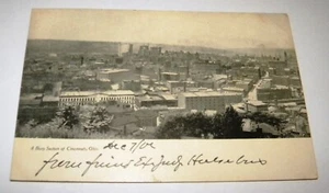 A BUSY SECTION OF CINCINNATI, OHIO POST CARD - Picture 1 of 2