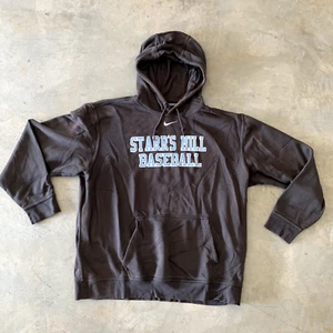 Vintage Nike Center Swoosh Hoodie Sweatshirt XL Black sun faded Travis Scott - Picture 1 of 8