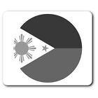 Rectangle Mouse Mat BW - Philippines Flag Travel  #41822