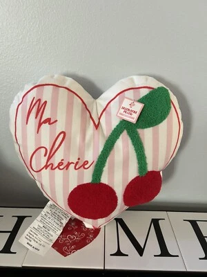 Target Bullseye's Playground Valentine MA CHERIE Throw Pillow CHERRIES 2025 NEW - Image 1 of 4