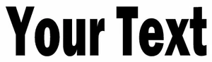 YOUR TEXT Vinyl Decal Sticker Car Window Bumper CUSTOM Personalized Lettering - Picture 1 of 4