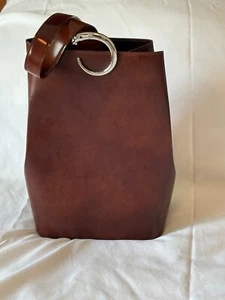 1990’s Cartier Brown Leather Panthere Shoulder Side Bag or Back Pack 034B - Picture 1 of 2