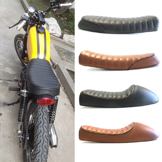 Motorcycle Flat/Hump Saddle Cafe Racer Refit Seat Cushion for Harley Sportster - Image 1 of 4